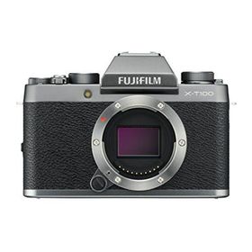 【中古】「非常に良い」FUJIFILM ミラーレス一眼 X-T100ダークシルバー X-T100-DS(ミラーレス一眼)