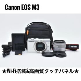 美品 Canon EOS M3 レンズキット★WIFi搭載&高画質タッチパネル★