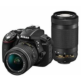 Nikon デジタル一眼レフカメラ D5300 AF-P ダブルズームキット ブラック D5300WZ3(デジタル一眼)