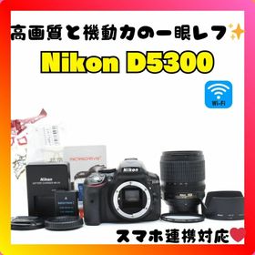ニコン(Nikon)の❤️軽量ボディ❤️Nikon D5300❤️Wi-Fi・GPS機能搭載❤️(デジタル一眼)