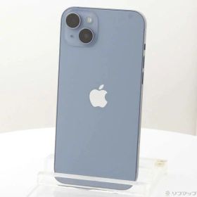 【中古】Apple(アップル) iPhone14 Plus 128GB ブルー MQ4H3J／A SIMフリー 【276-ud】