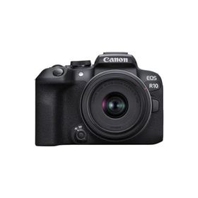 【中古】「非常に良い」Canon ミラーレス一眼カメラ EOS R10 レンズキット(RF-S18-45)ブラック/APS-C/EOSR10-1845ISSTMLK(ミラーレス一眼)