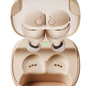 【新品】audio-technica ATH-CKS50TW2 BG 完全ワイヤレスイヤホン bluetooth マグネティックスイッチ機能 最大約65時間再生 IP55 防水防塵 マルチポイント対応 置き忘れアラート ヒアスルー 低遅延モード 急速充電 Qiワイヤレス充電対応 ベージュ