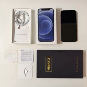 iPhone 12 mini 黒 128GB SIMフリー 電池75% フィルム