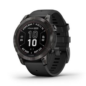 fenix 7 Pro Sapphire Dual Power 010-02777-52 [Ti Carbon Gray DLC/Black]