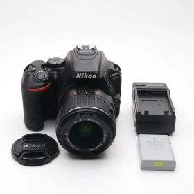 Nikon デジタル一眼レフカメラ D5500 18-55 VRII レンズキット ブラック 2416万画素 3.2型液晶 タッチパネル D5500LK18-55BK