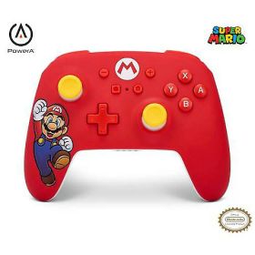 PowerA ワイヤレス Nintendo Switch(ニンテンドースイッチ) コントローラー「マリオジョイ」単3電池駆動(電池付属) Proコントローラー スイッチ用 上級ゲームボタン 公式ライセンス Nintendo(ニンテンドー)夏休スペシャル