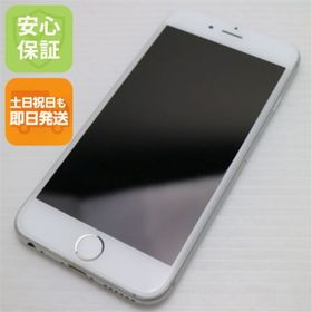 アイフォーン(iPhone)の超美品 au iPhone6 64GB シルバー 白ロム M888(スマートフォン本体)