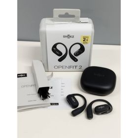 【美品】SHOKZ OpenFit 2/T920/ワイヤレスイヤホン/ブラック(ヘッドフォン/イヤフォン)