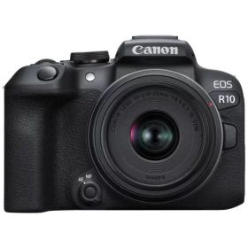 【中古】 Canon ミラーレス一眼カメラ EOS R10 レンズキット(RF-S18-45)ブラック/APS-C/EOSR10-1845ISSTMLK 当店保証30日間 人気 ミラーレス 一眼レフ 交換レンズ カメラ