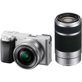 【中古】 SONY(ソニー) APS-C ミラーレス一眼カメラ α6400 ダブルズームレンズキット(同梱レンズ:SELP1650+SEL55210) シルバー ILCE-6400Y S 当店保証30日間 人気 ミラーレス 一眼レフ 交換レンズ カメラ