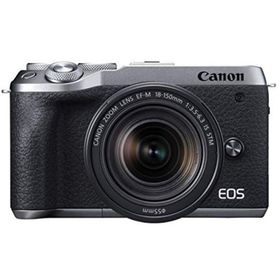 【中古】「非常に良い」Canon ミラーレス一眼カメラ EOS M6 Mark II EF-M18-150 IS STM レンズキット シルバー EOSM6MK2SL-18150ISSTM(ミラーレス一眼)