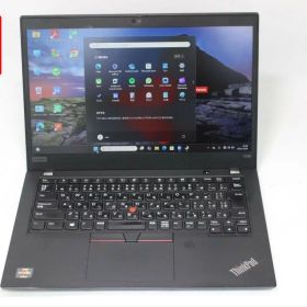 中古 フルHD 13.3インチ Lenovo ThinkPad X395 Windows11 高性能 AMD Ryzen 5-Pro 3500u 8GB 爆速NVMe式256GB-SSD カメラ 無線 Office付き Win11【中古ノートパソコン 中古パソコン 中古PC】送料無料 あす楽対応 即日発送（Windows10も対応可能 Win10）