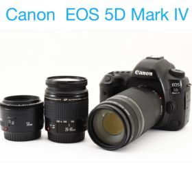 Canon EOS 5D Mark IV標準&望遠&単焦点トリプルレンズセット