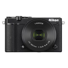 【中古】 Nikon ミラーレス一眼 Nikon1 J5 標準パワーズームレンズキット ブラック J5HPLKBK 当店保証30日間 人気 ミラーレス 一眼レフ 交換レンズ カメラ