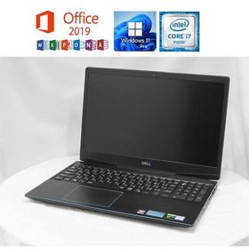 DELL G3 15 3590 Core i7 9750H (2.6GHz) Microsoft Office 2019 16GB HDD1TB+SSD256GB 15.6インチワイド 中古ノートパソコン 送料無料