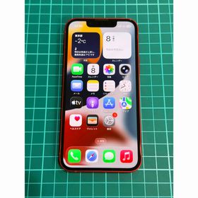 アイフォーン(iPhone)のiPhone13mini 128GB レッド 中古 SIMロック解除済(スマートフォン本体)