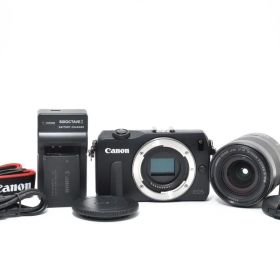 美品 Canon EOS M ブラック + EF-M 18-55mm F3.5-5.6 IS STM 充電器付き ARYM5473#202