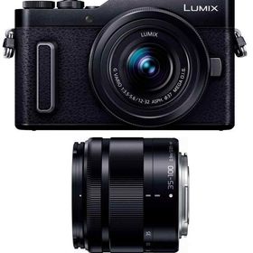 【中古】 パナソニック ミラーレス一眼カメラ ルミックス GF10 ダブルレンズキット 標準ズームレンズ/望遠ズームレンズ付属 ブラック DC-GF10WA-K 当店保証30日間 人気 ミラーレス 一眼レフ 交換レンズ カメラ