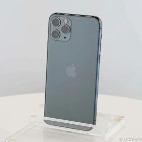 【中古】Apple(アップル) iPhone11 Pro 512GB ミッドナイトグリーン MWCG2J／A SIMフリー 【344-ud】