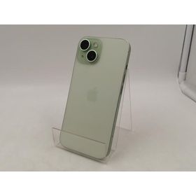 【中古】Apple 国内版 【SIMフリー】 iPhone 15 256GB グリーン MTMT3J/A【千葉】保証期間１ヶ月【ランクC】