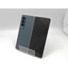 【中古】SAMSUNG au 【SIMフリー】 Galaxy Z Fold4 12GB 256GB SCG16 グレイグリーン【ECセンター】保証期間１ヶ月【ランクC】