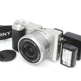【全額返金保証】良品｜ソニー α6000 ILCE-6000L パワーズームレンズキット [シルバー]（センサー清掃済み） CA01-R4179-3V1C