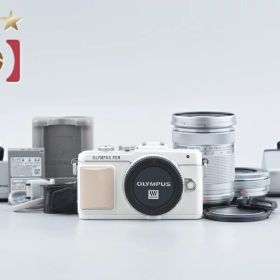 【中古】OLYMPUS オリンパス PEN Lite E-PL7 EZ ダブルズームキット ホワイト シャッター回数僅少