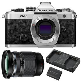 OM SYSTEM オーエムシステム OM-3 ボディ シルバー＋M.ZUIKO DIGITAL ED 12-200mm F3.5-6.3 レンズセット