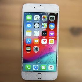 iPhone6 64GB ゴールド MG4J2J/A バッテリー89% 画面割れ