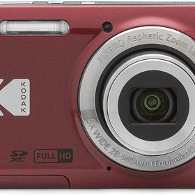 デジカメ Kodak コンパクト デジタルカメラ 簡単 高画質 コダック デジカメ PIXPRO FZ55-RD レッド 1600万画素 光学5倍ズーム