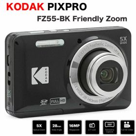 KODAK(コダック) FZ55 BK デジタルカメラ PIXPRO Friendly Zoom デジカメ ピクスプロ FZ55-BK ブラック 光学ズーム
