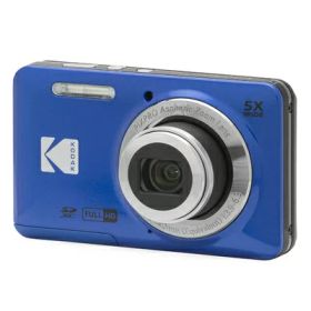 【中古】（新古品） KODAK (コダック) PIXPRO 使いやすい ズーム FZ55-BL 16MP デジタルカメラ 光学5倍ズーム 広角 28mm 2.7インチ液晶画面 (ブルー)
