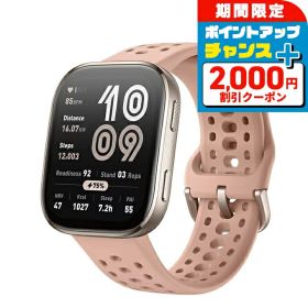 ＼2000円OFF+さらに15倍★3/10限定／ アマズフィット Bip6 充電式クォーツ スマートウォッチ ブランド メンズ レディース Bluetooth 健康 Amazfit SP170074-C236 デジタル ブラック ブラッシュ 黒
