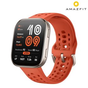 アマズフィット Bip6 充電式クォーツ スマートウォッチ ブランド メンズ レディース Bluetooth Amazfit SP170074-C03 デジタル ブラック レッド 黒