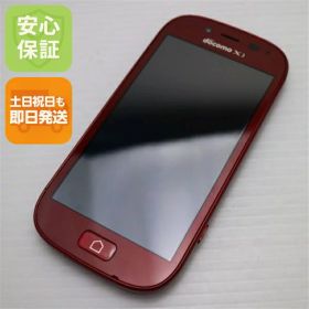 【中古】 良品中古 F-06F らくらくスマートフォン3 レッド 安心保証 即日発送 スマホ FUJITSU DoCoMo 本体 白ロム 土日祝発送OK