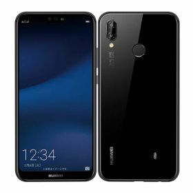 【中古】【安心保証】 HUAWEI P20 lite HWV32[64GB] au ミッドナイトブラック