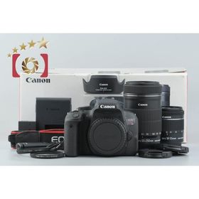 【中古】Canon キヤノン EOS Kiss X9i ダブルズームキット シャッター回数僅少 元箱付き