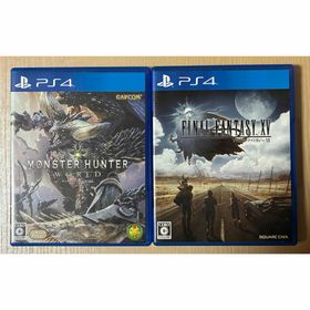 ファイナルファンタジーXV☆モンスターハンターワールドPS4まとめ売り(家庭用ゲームソフト)