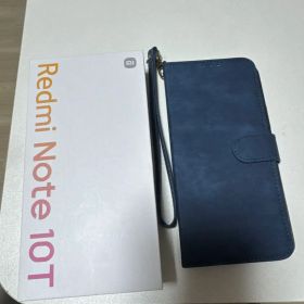 Redmi Note 10T 4GB+64GB アジュールブラック ケース付