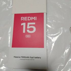 未使用 REDMI 15 5G スマートフォン本体 シムフリー スマホ