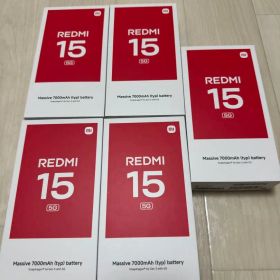 REDMI 15 5G 本体 7000mAh 128GB チタングレー 5台