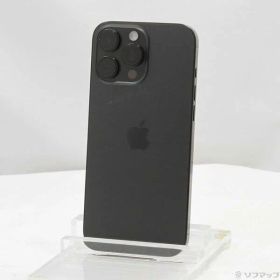 【中古】Apple(アップル) iPhone16 Pro Max 256GB ブラックチタニウム 3N528J／A SIMフリー 【198-ud】