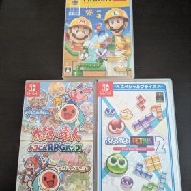Switchソフト３本まとめ売り（マリメ・ぷよテト・太鼓の達人）