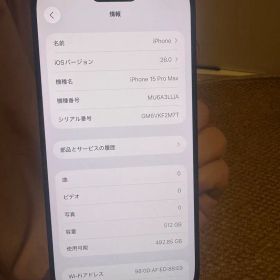 海外版 iPhone 15 Pro Max 512GB，美品，バッテリーは95%