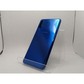 【中古】SAMSUNG 楽天モバイル 【SIMフリー】 Galaxy A7 SM-A750C 4GB 64GB ブルー【川崎駅前】保証期間１ヶ月【ランクC】