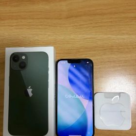 iPhone13 グリーン 純正ケーブル、箱付き、SIMフリー