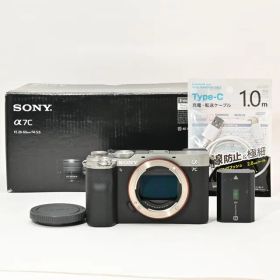 ＜並品＞ SONY ソニー α7C ボディ シルバー ILCE-7C S｜シャッター数7,342枚｜フルサイズミラーレス｜コンパクト高性能モデル