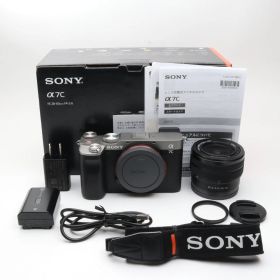 【シャッター回数：3700】 ソニー フルサイズミラーレス一眼 α7C レンズキット シルバー ILCE-7CL S