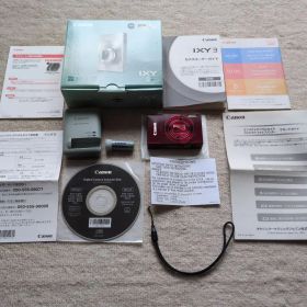 【動作確認済み】 Canon IXY3 レッド コンパクトデジタルカメラ